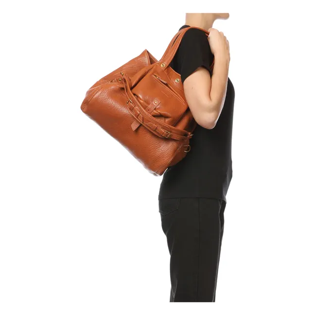Tasche Billy M Lamm | Cognac-Farbe