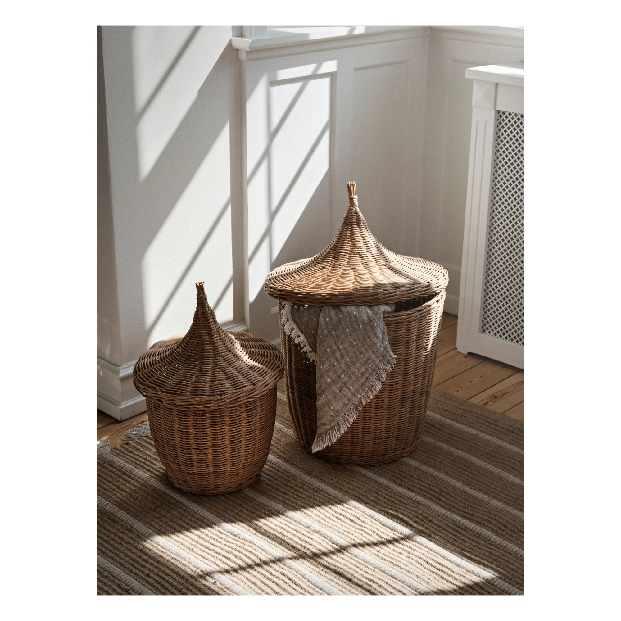 Paniers en rotin Pallas - Set de 2- Image produit n°1