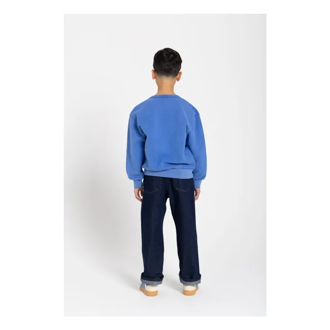 Sudadera Blow de algodón orgánico | Azul Rey