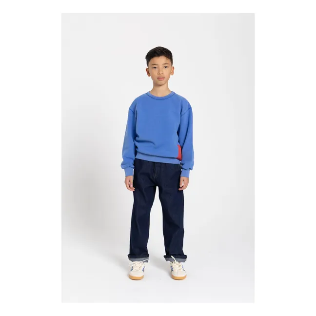 Sudadera Blow de algodón orgánico | Azul Rey