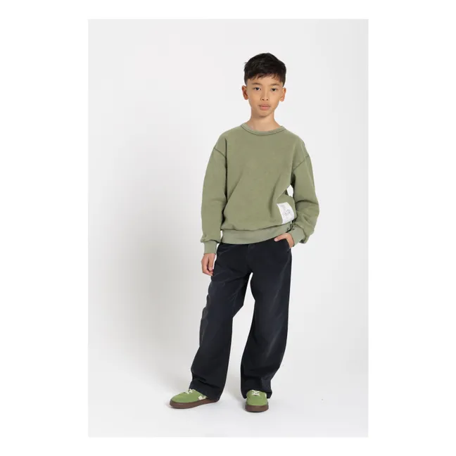 Sudadera Blow de algodón orgánico | Verde Kaki