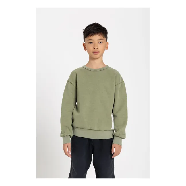 Sudadera Blow de algodón orgánico | Verde Kaki