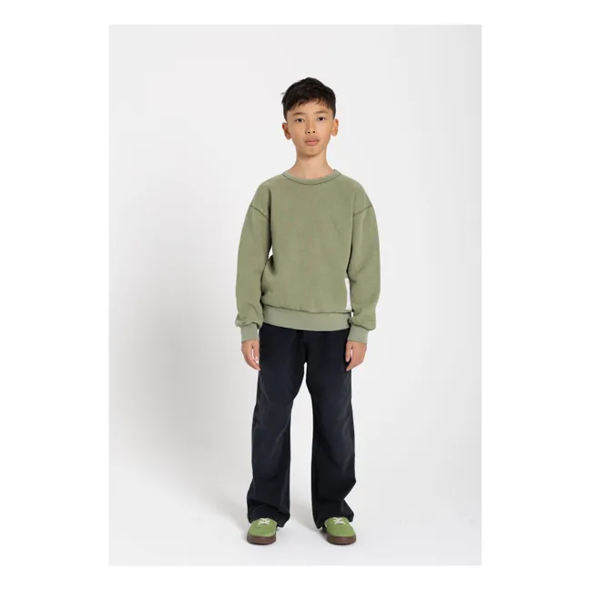 Sudadera Blow de algodón orgánico | Verde Kaki