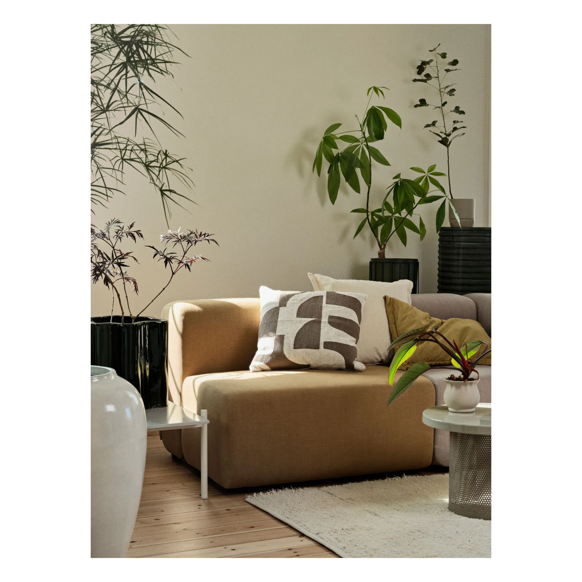 Housse de coussin Mundo | Marron glacé- Image produit n°1