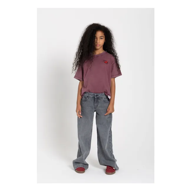 Queen T-shirt Organic cotton | Aubergine