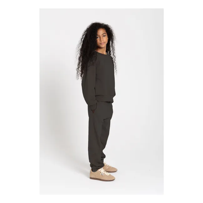 Joggers de algodón ecológico Kiwi | Gris Oscuro