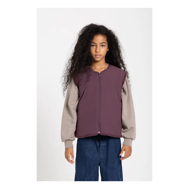 Chaqueta Sherpa sin mangas Jude | Violeta