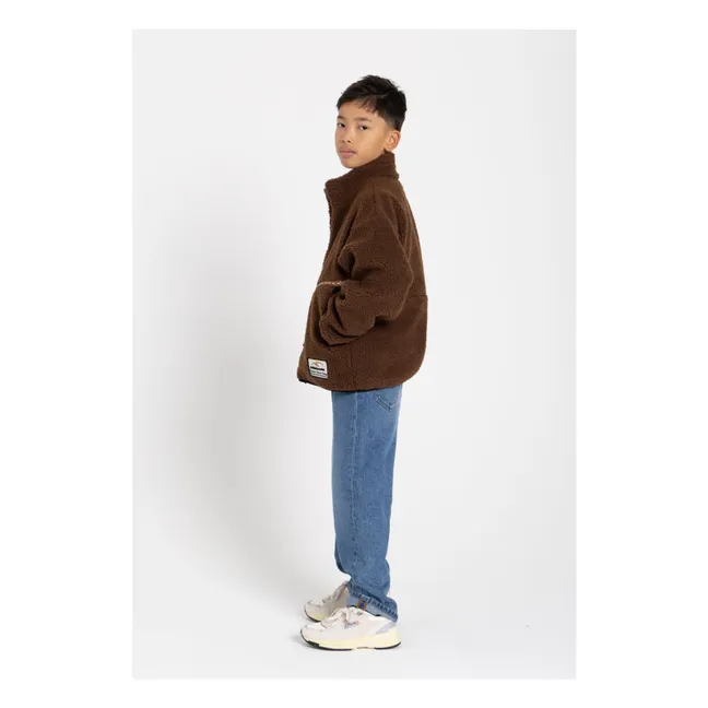 Fluffy Sherpa Jacket | Brown