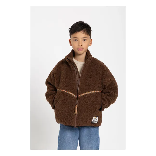 Fluffy Sherpa Jacket | Brown