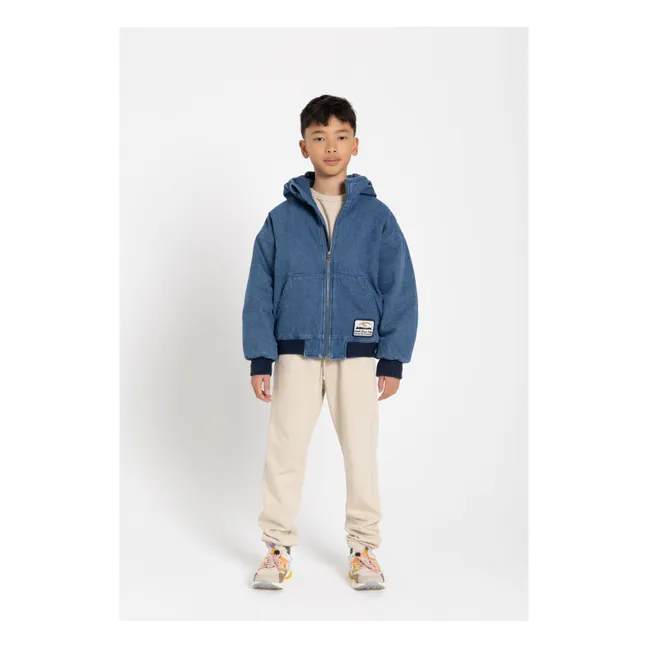 Kapuzenjacke Denim Matt | Denim