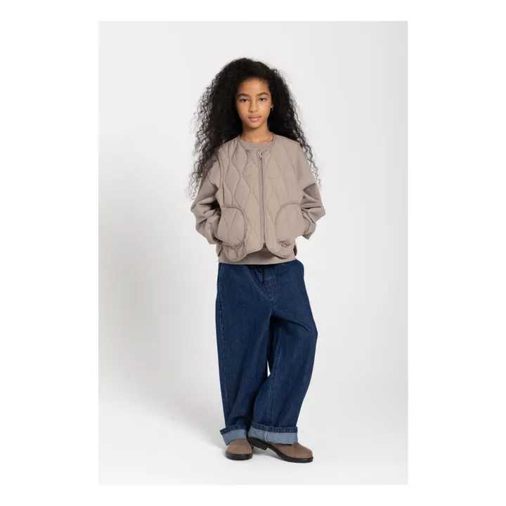 Veste Sans Manches Matelassée Cheer | Gris taupe- Image produit n°1