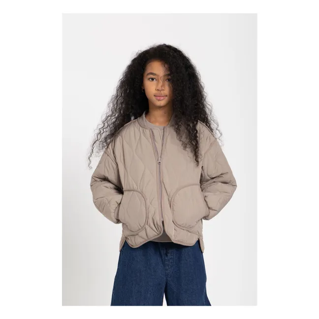 Bomberjacke gesteppt Wooly | Maulwurfsgrau