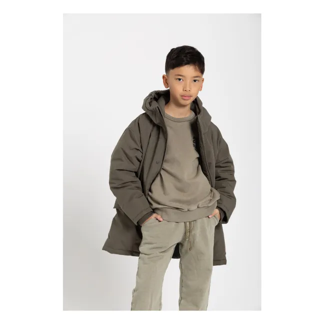 Jogger Run in cotone biologico | Verde militare