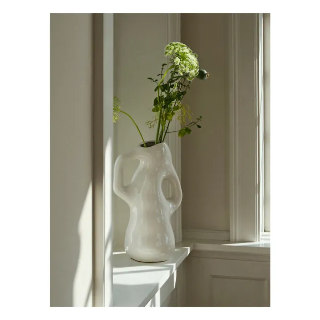 Vaso in gres Isolde | Bianco