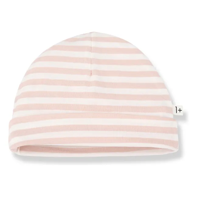 Bonnet Gio Rayé | Beige rosé