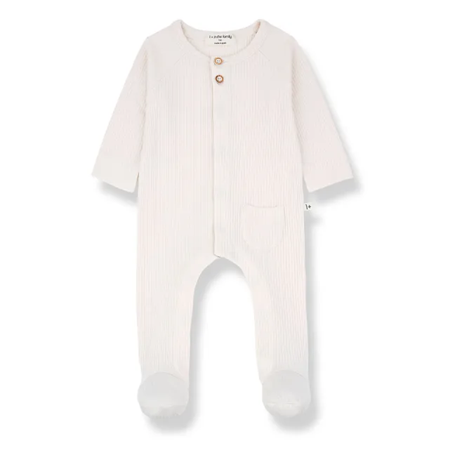 Ribbed Pyjamas Pau  | Ecru