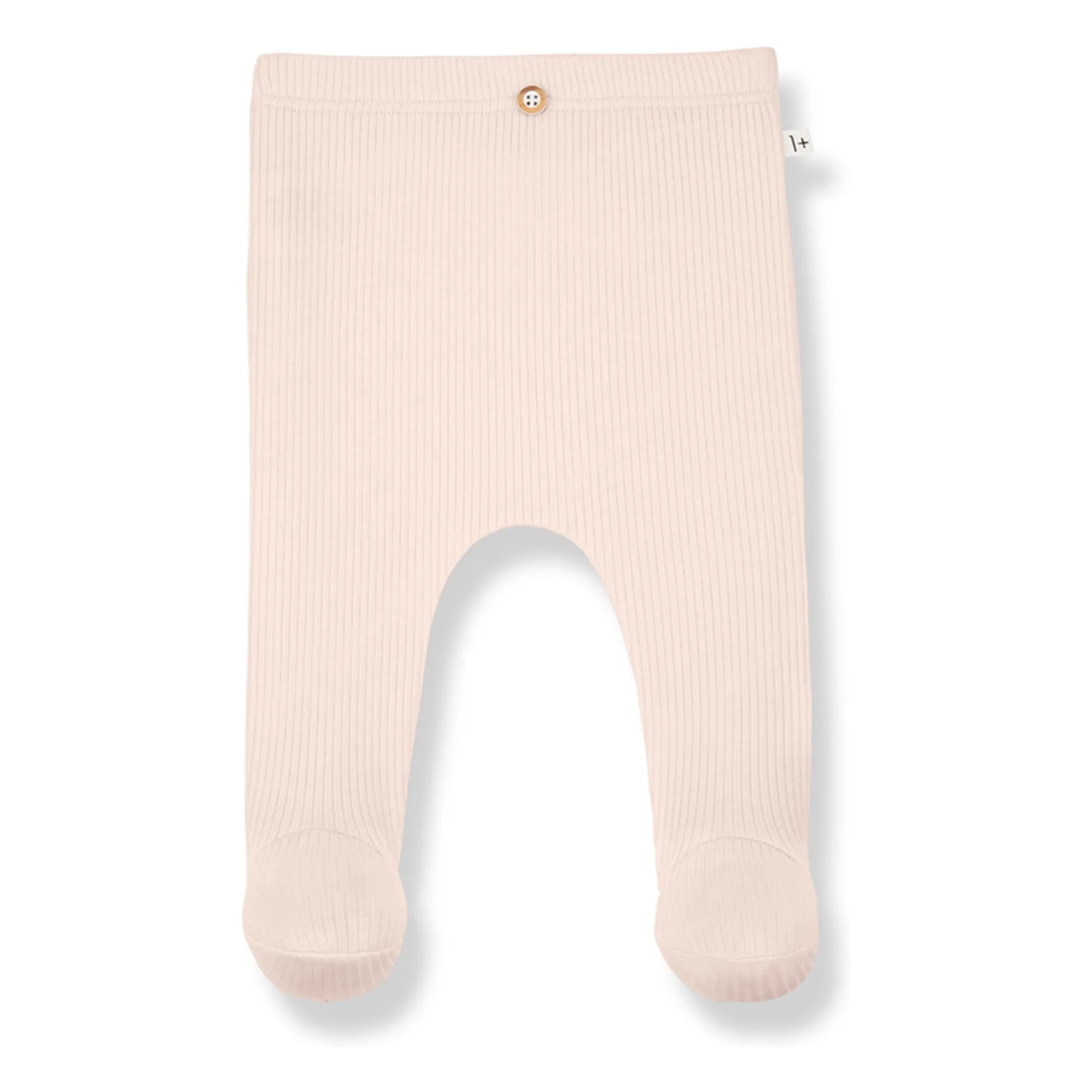 1+ In The Family Beige Pink Mia Ribbed Tights