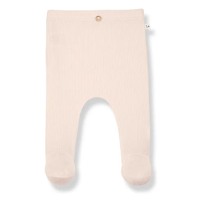 Mallas de canalé Mia | Beige rosado