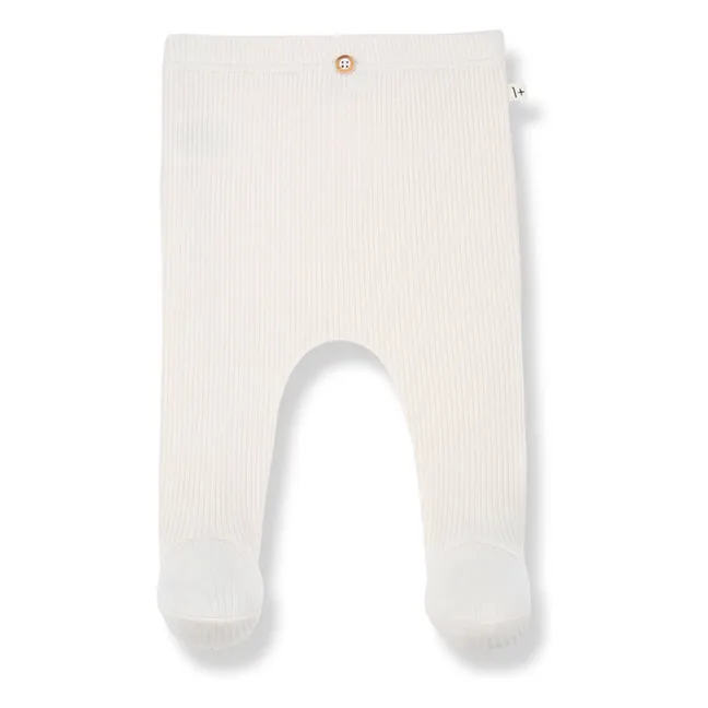 Mia Ribbed Tights | Ecru