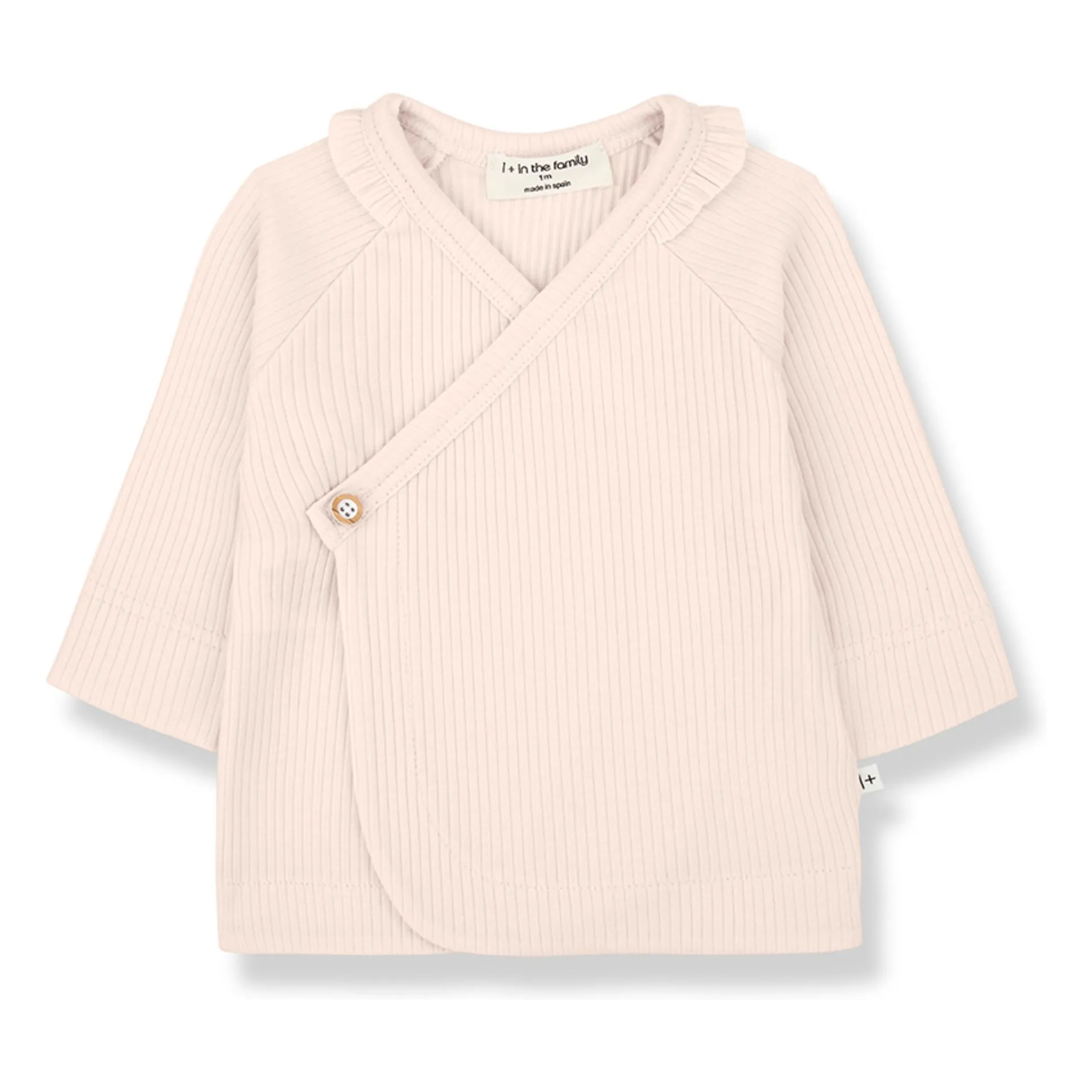 1+ In The Family Beige Pink Caterina Ribbed T-Shirt