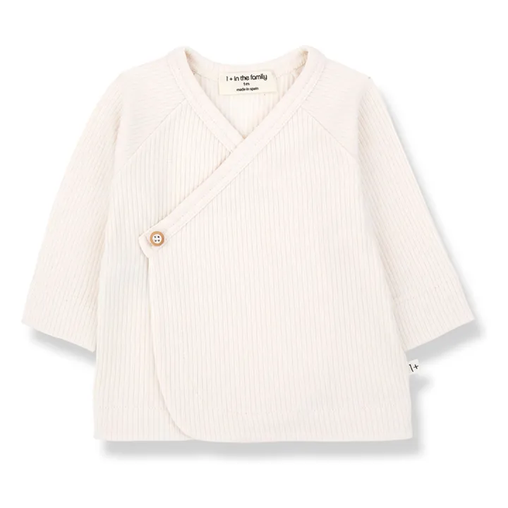 Camiseta de canalé Elodie | Crudo- Imagen del producto n°0