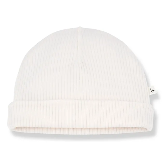 Bonnet Côtelé Kai  | Ecru