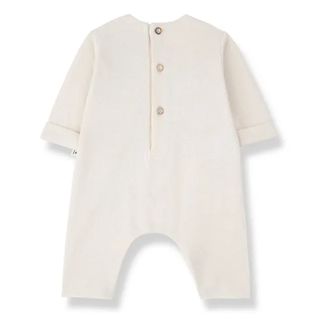 Pointelle Margot jumpsuit  | Ecru