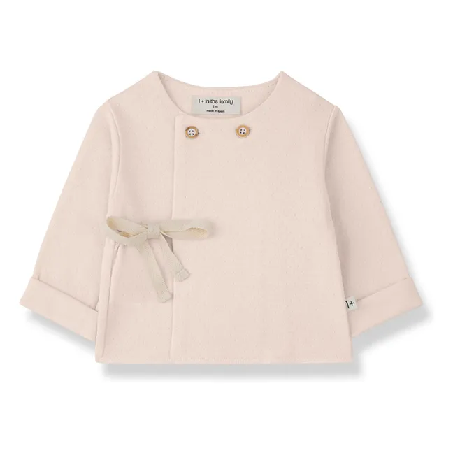 Pointelle Emilia T-shirt  | Beige pink