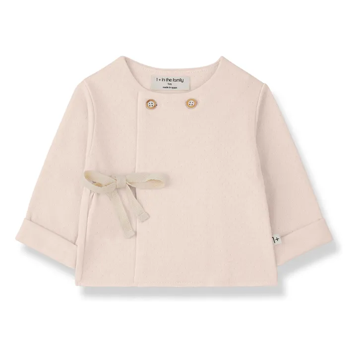 Camiseta Pointelle Emilia  | Beige rosado- Imagen del producto n°0