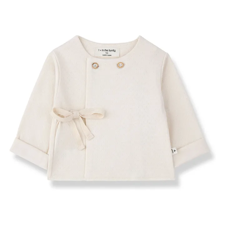 Camiseta Pointelle Emilia  | Crudo- Imagen del producto n°0