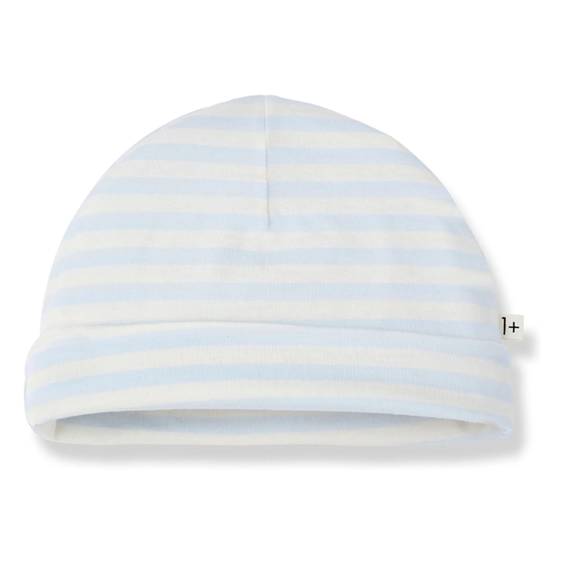 1+ In The Family Pale Blue Striped Gio Beanie