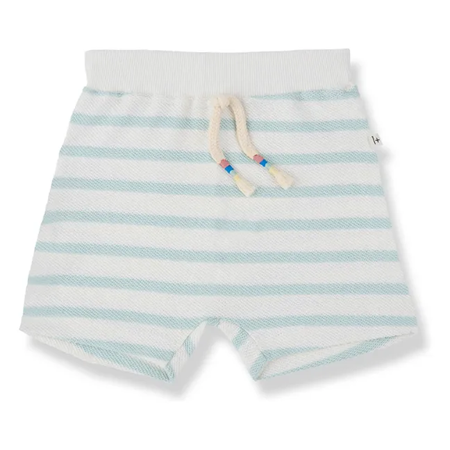 Pantalones cortos a rayas Montgri | Verde Almendra