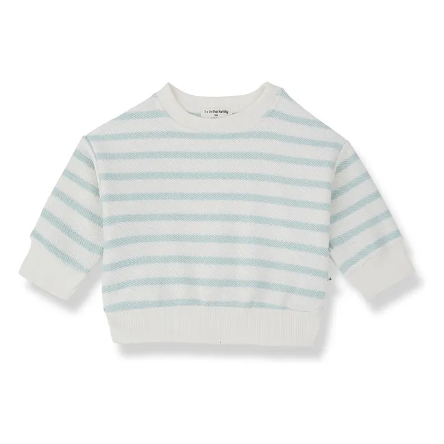 Sweat Marroig Rayé | Vert amande