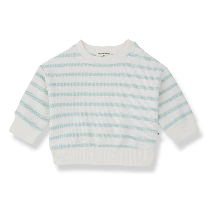 Striped Marroig sweatshirt | Almond green- Product image n°0