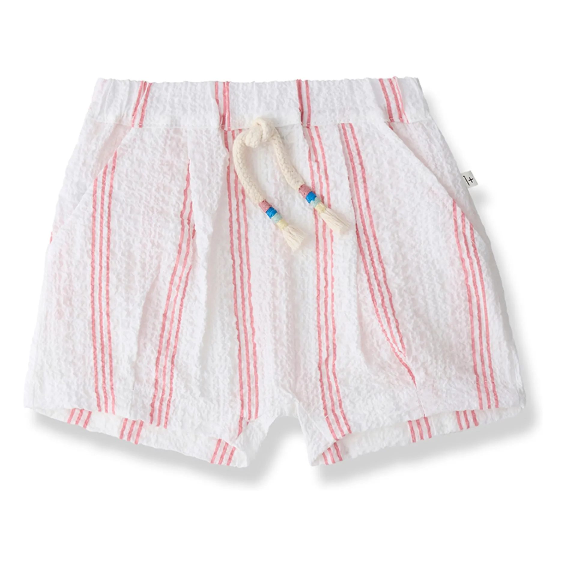 1+ In The Family Blush Conca Striped Bermuda Shorts