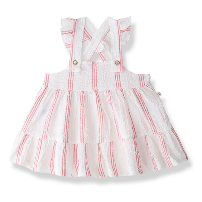 Robe Joncols Rayée | Blush