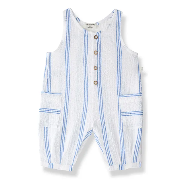 Montjoi striped jumpsuit | Light blue