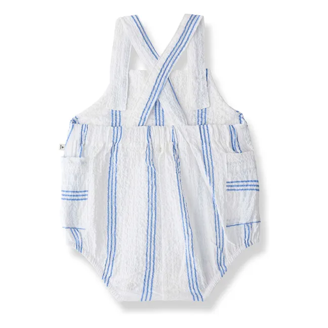 Striped Portitxol romper | Light blue