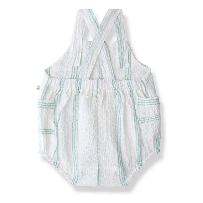 Striped Portitxol romper | Almond green