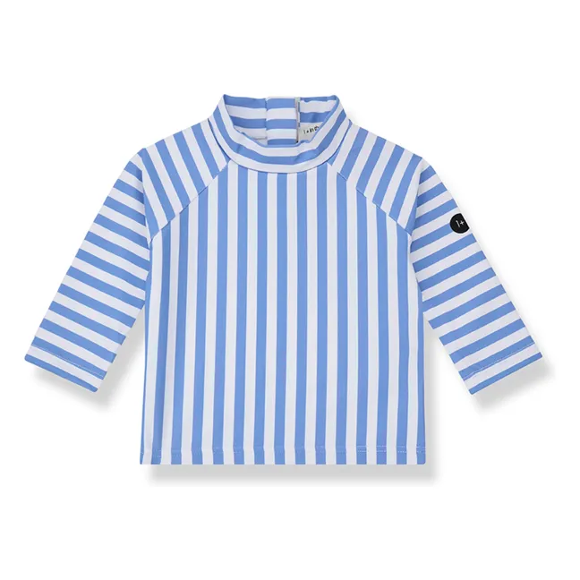 Camiseta de rayas con protección UV Telmo | Azul Cielo