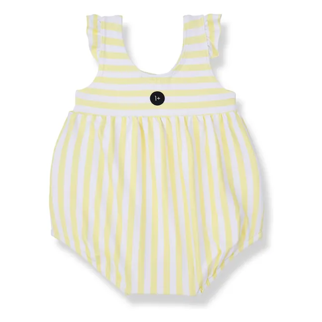 Traje de baño de rayas Lloseta | Amarillo