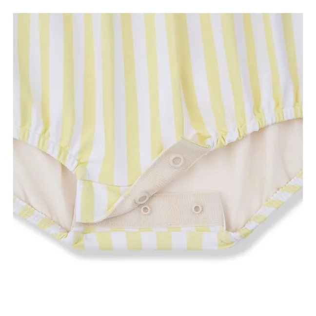 Maillot de Bain Lloseta Rayé | Jaune