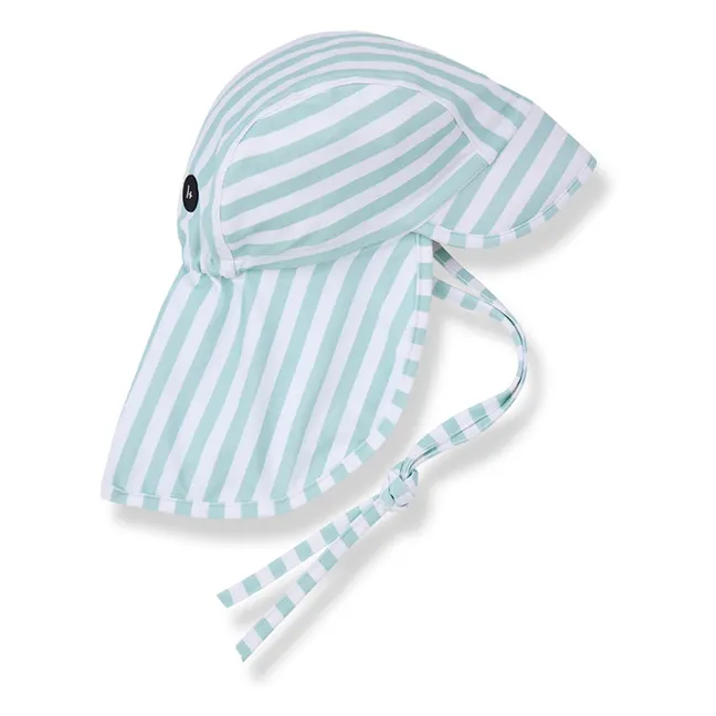 Eivissa Striped Cap | Almond green