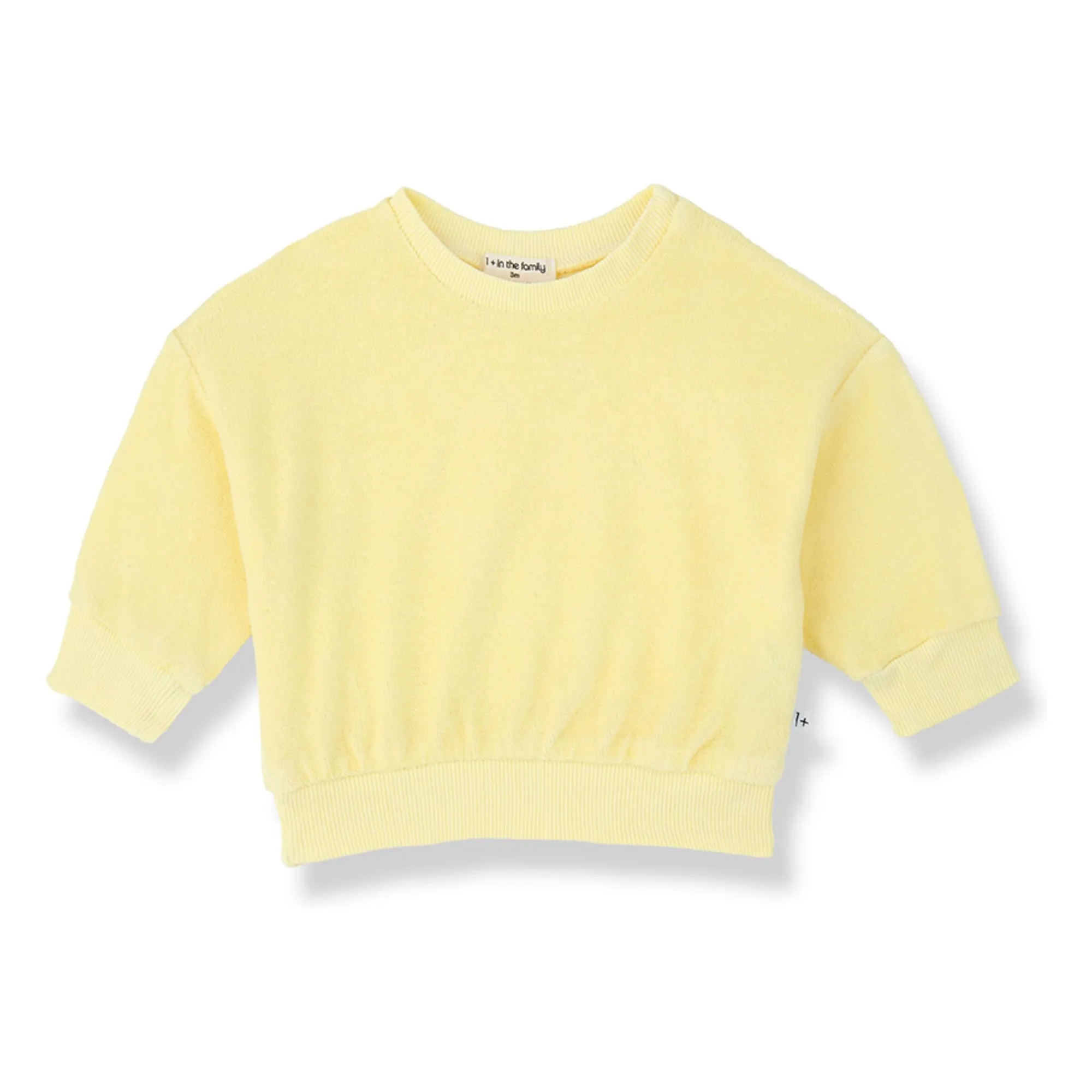 1+ In The Family Yellow Mercadal Terrycloth Sweatshirt