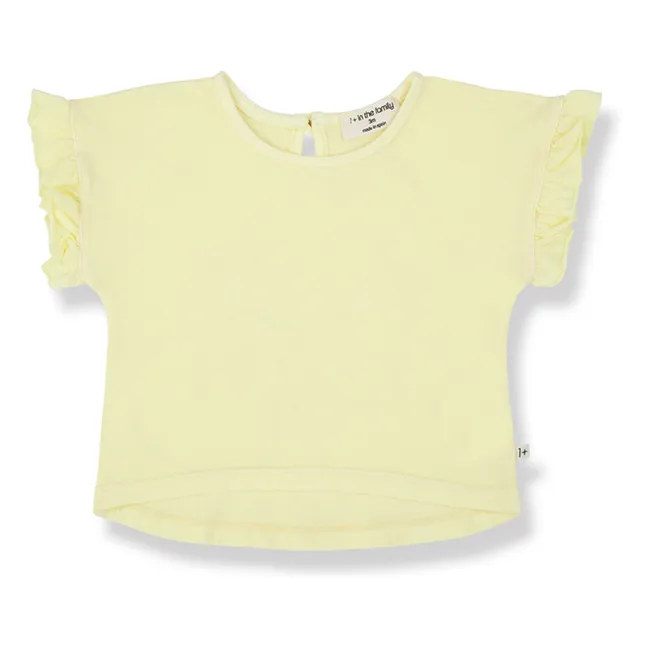 Camiseta de volantes Campanet | Amarillo