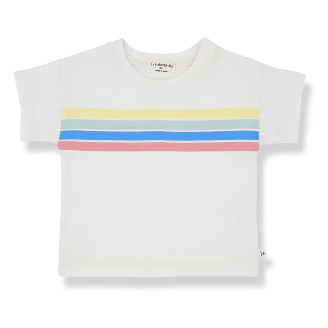 T-shirt Alayor Rayé | Blanc