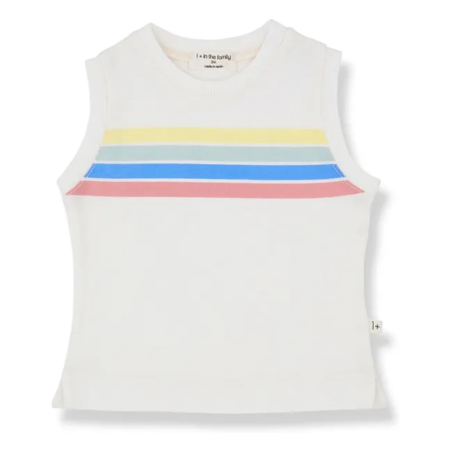 Camiseta de tirantes a rayas Binibeca | Blanco