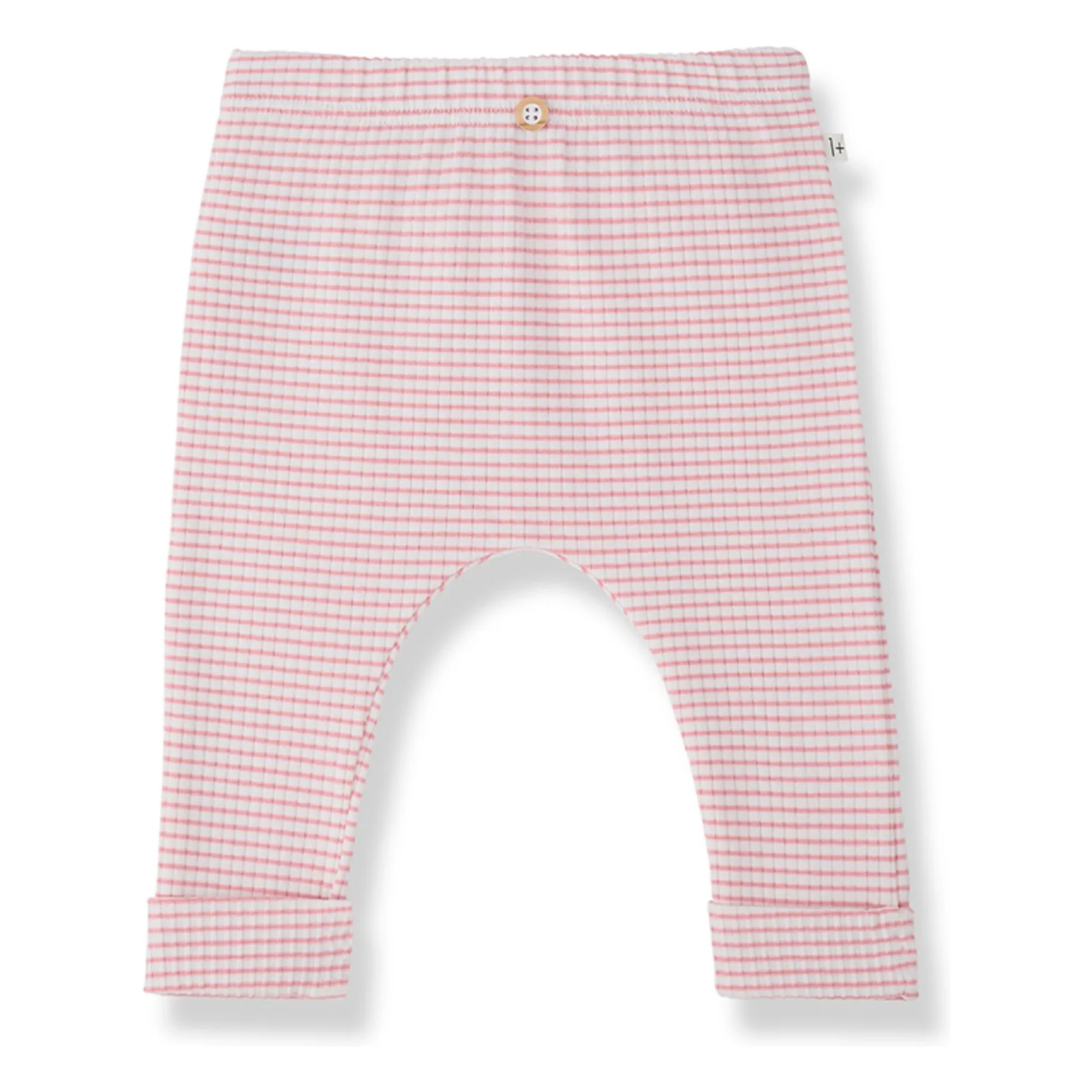 1+ In The Family Blush Striped Gava Ribbed Legging