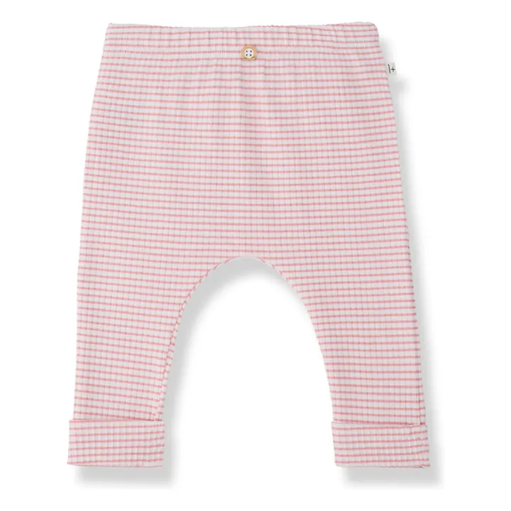 Malla de canalé Gava a rayas | Blush- Imagen del producto n°0