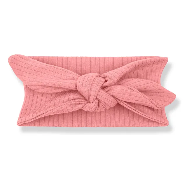 Bandeau Côtelé Ametlla Nœuds | Blush
